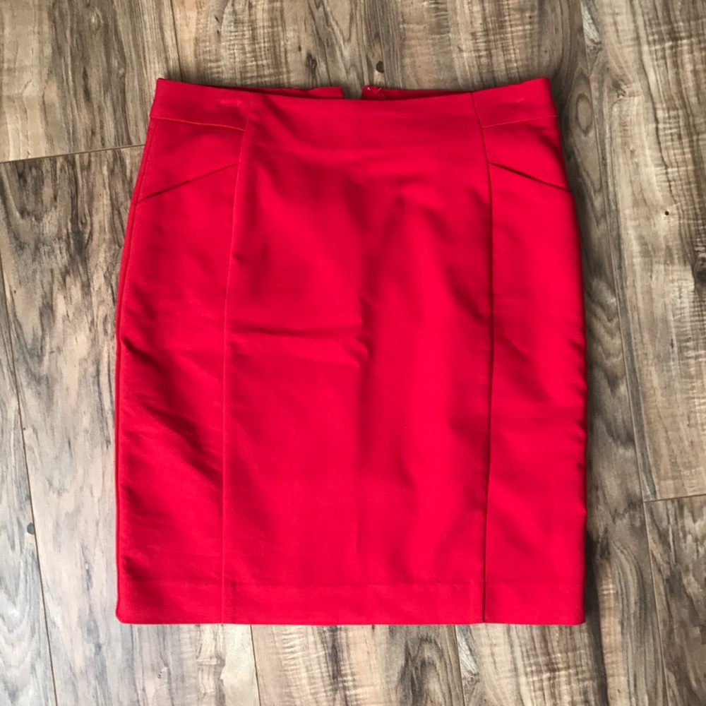 H&M red dress skirt